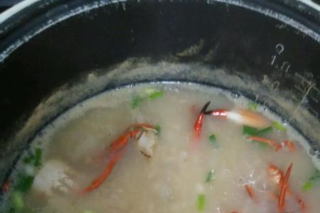 蟹肉粥的做法