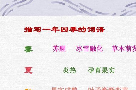 一时三变的形容词有哪些