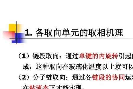分子取向是什么意思