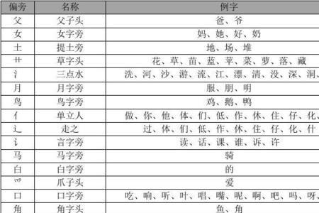 不同偏旁的形似汉字