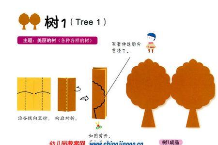 小班剪纸小树教案