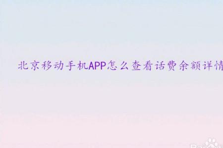 在移动app上怎样帮朋友查话费