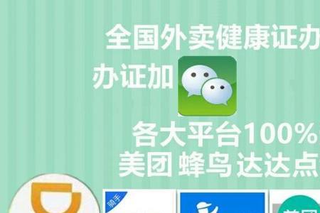 美团外卖骑手办什么类目健康证