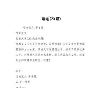 唁电短信范文30字