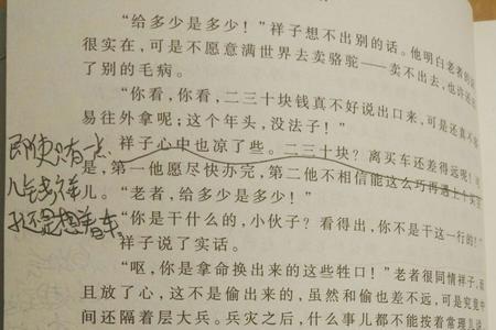 骆驼祥子中描写雨的段落