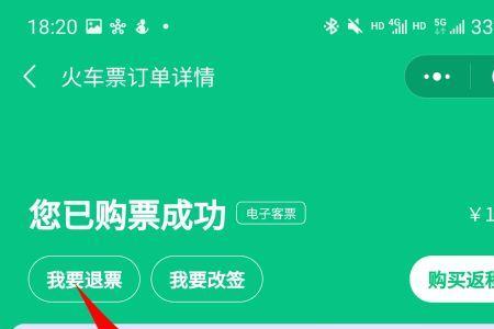 12306已出行怎么退票
