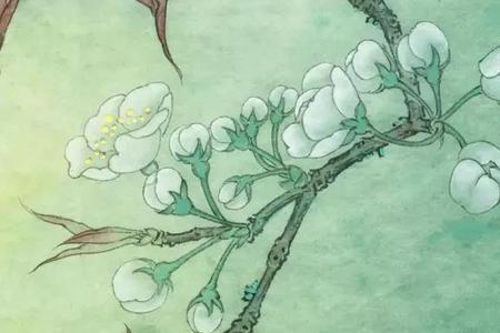 家里挂梨花画好吗