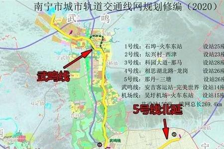 南宁仙葫大道有地铁通过来吗