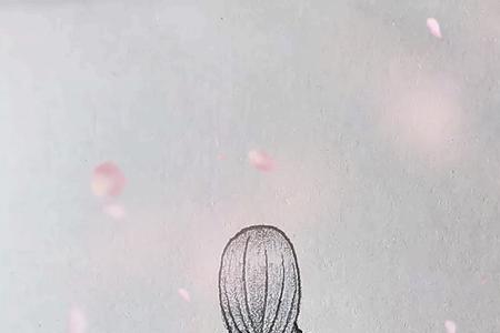 画素描的古风文案