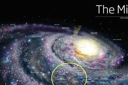 太阳系和比邻星系在银河系位置