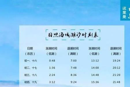 锦州港赶海时间表