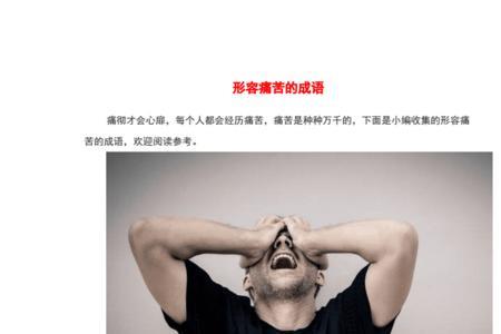 表示不被理解心痛的成语