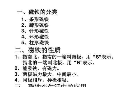常见的天然磁铁材料
