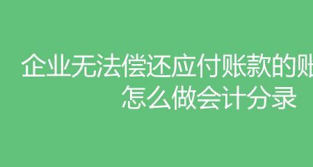 应付账款退回如何做会计分录