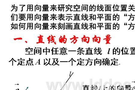 线面垂直的向量表示