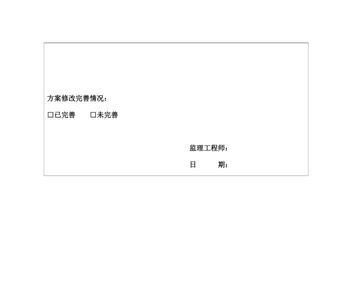 分部分项施工方案监理意见