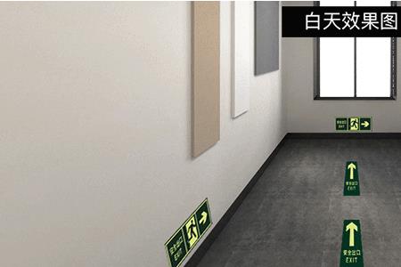 学校安全出口贴哪合适