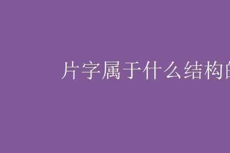 真是什么结构的字