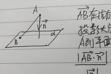 线到面的距离公式是什么