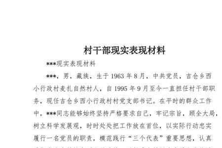 政治表现和现实表现区别