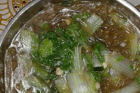 花生碎炖小白菜怎么炖