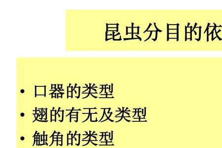 直翅目的触角类型