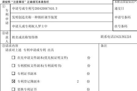 专利登记簿副本最快多久下来