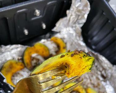 南瓜火腿饭空气炸锅做法