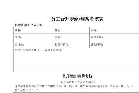 员工晋升评语怎么写