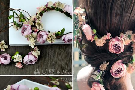 婚纱照花环如何陈列