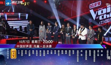 2014好声音每个导师有几个学员
