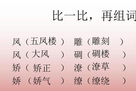 凤凰的凰怎么组词