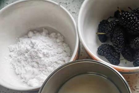 桑葚清洗没有面粉可以用淀粉吗