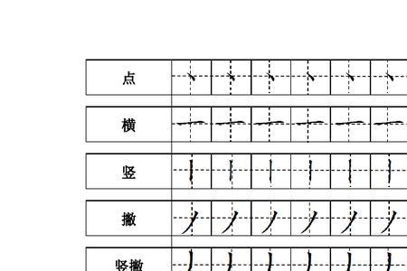一年级上秋天中横撇是什么