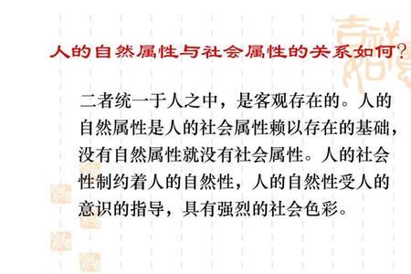 社会属性包括哪些