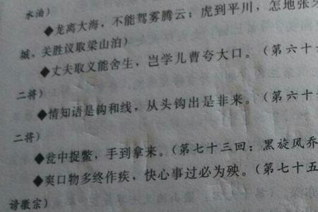 水浒传第25回好句赏析