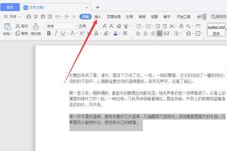 wps word中怎么选取部分页码