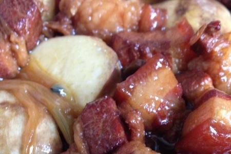 家常茨菇百叶丝红烧肉做法