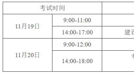 重庆一建考试时间2022