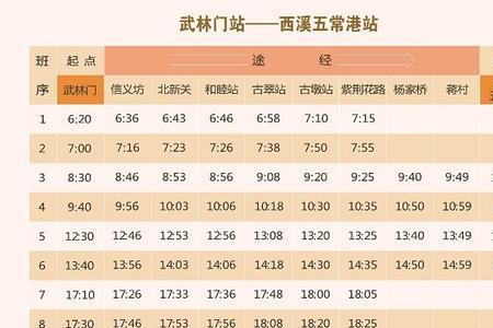 杭州大运河轮渡时间表