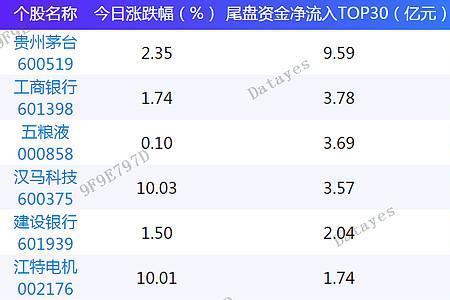 个股尾盘大资金流入说明什么