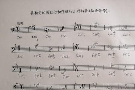减五六和弦的音程关系