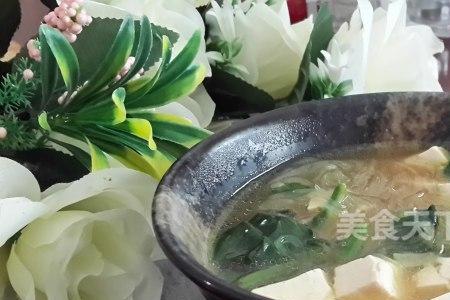 豆尖豆腐汤的做法
