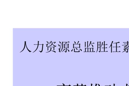 人力资源总监权力多大
