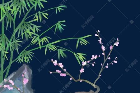 梅花和竹子在一起有什么寓意