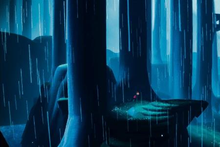 光遇雨林有蓝极光的地方