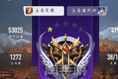 王者铂金iv是什么段位