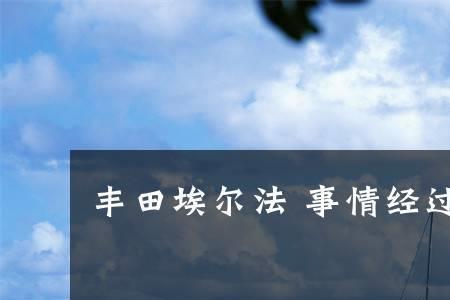 事情的经过是什么