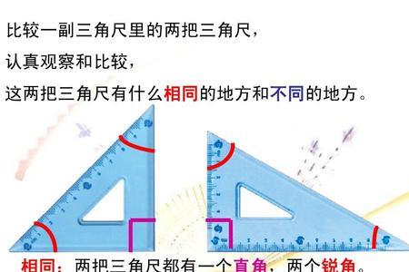 两个三角尺能摆出多少种角