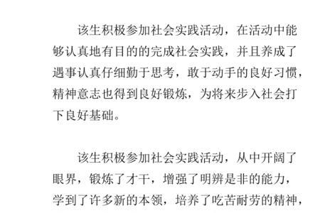 工厂社会实践评语